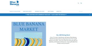 Blue Banana Market homepage