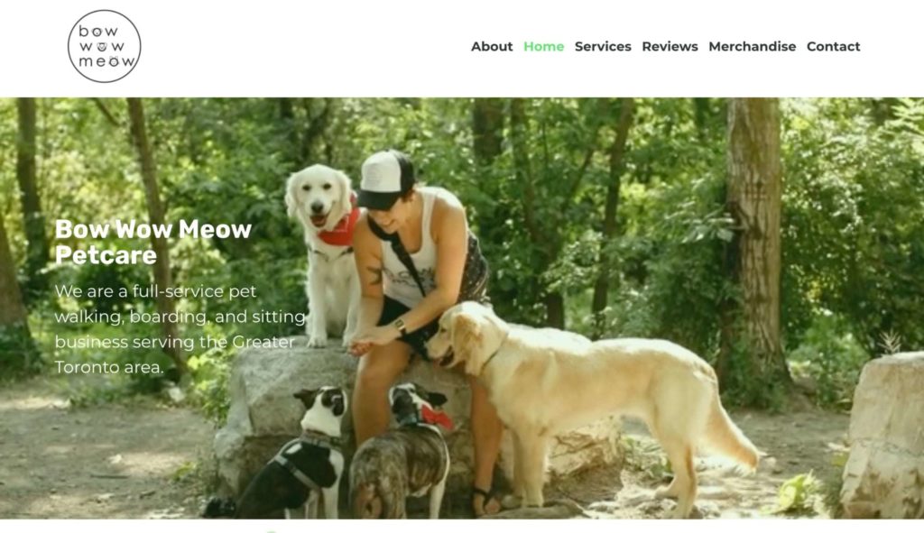 Bow Wow Meow Toronto Homepage