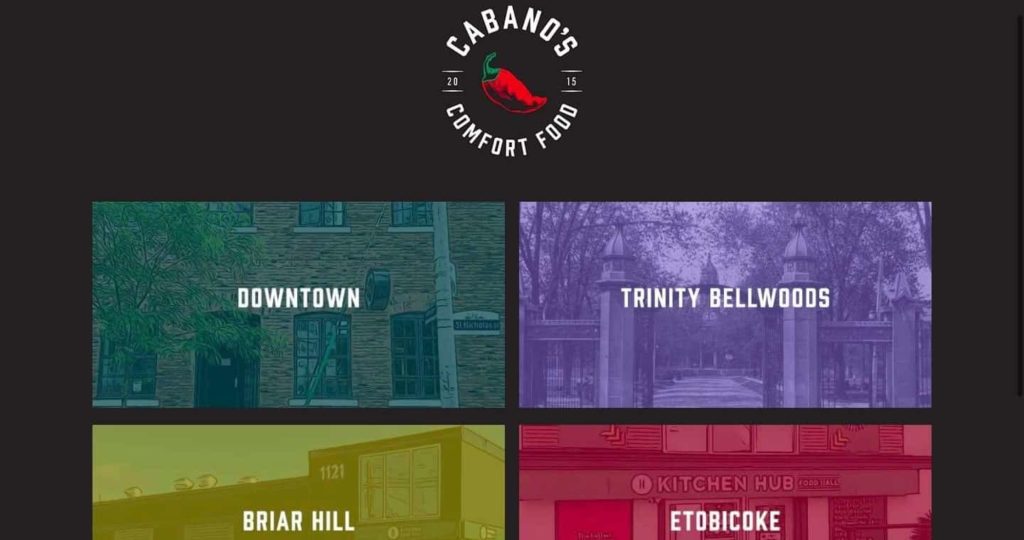 Cabano’s Comfort Food Homepage