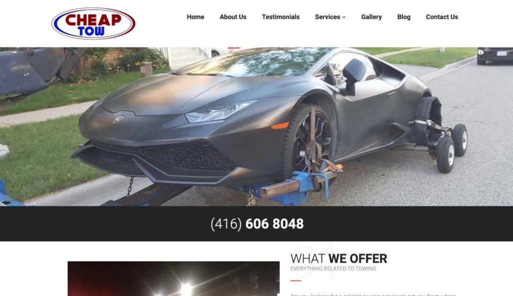 Cheap Tow homepage