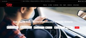 City Car & Truck Rental homepage