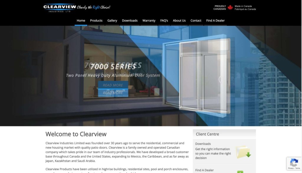 Clearview Industries Ltd. Homepage