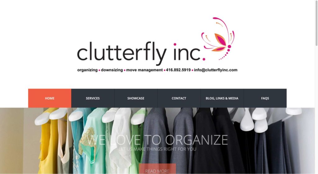 Clutterfly Inc. homepage