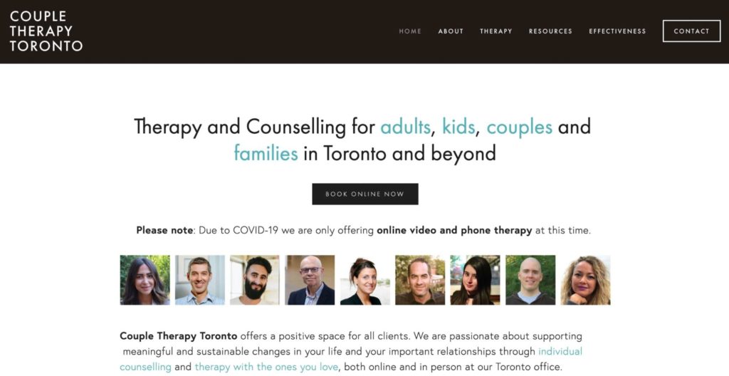 Couple Therapy Toronto homepage