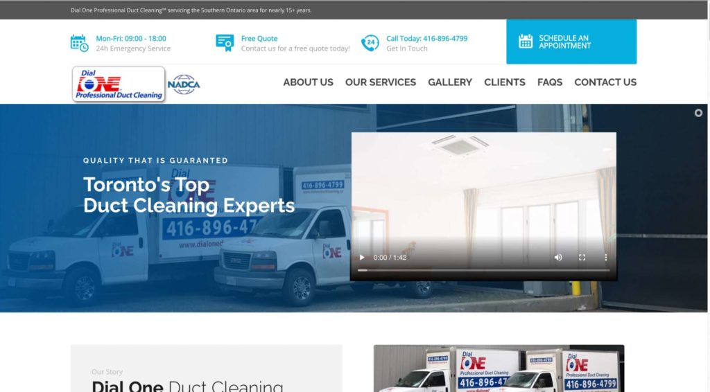 Dial One homepage