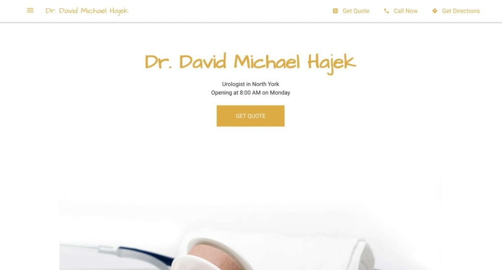Dr. David Michael Hajek Homepage