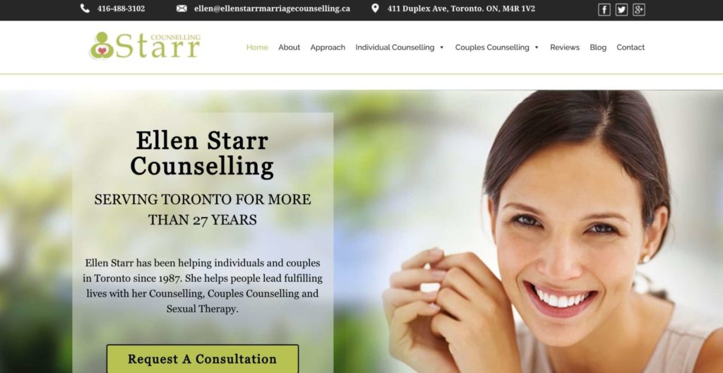 Ellen Star Couples Counselling & Therapy homepage