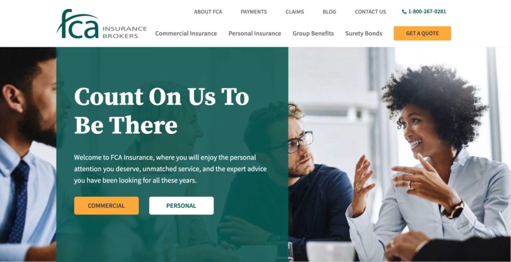 FCA Insurance Homepage