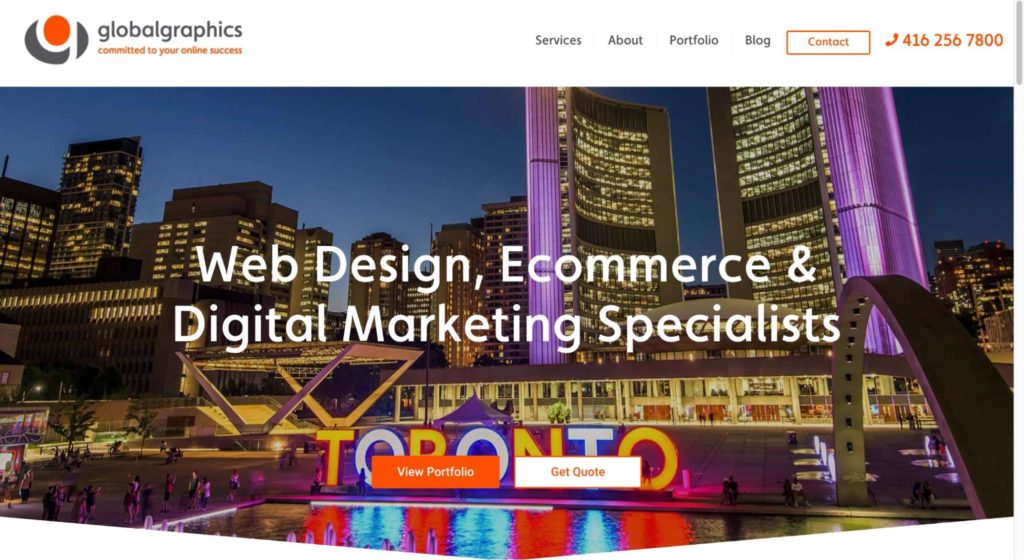 Globalgraphics Web Design Homepage