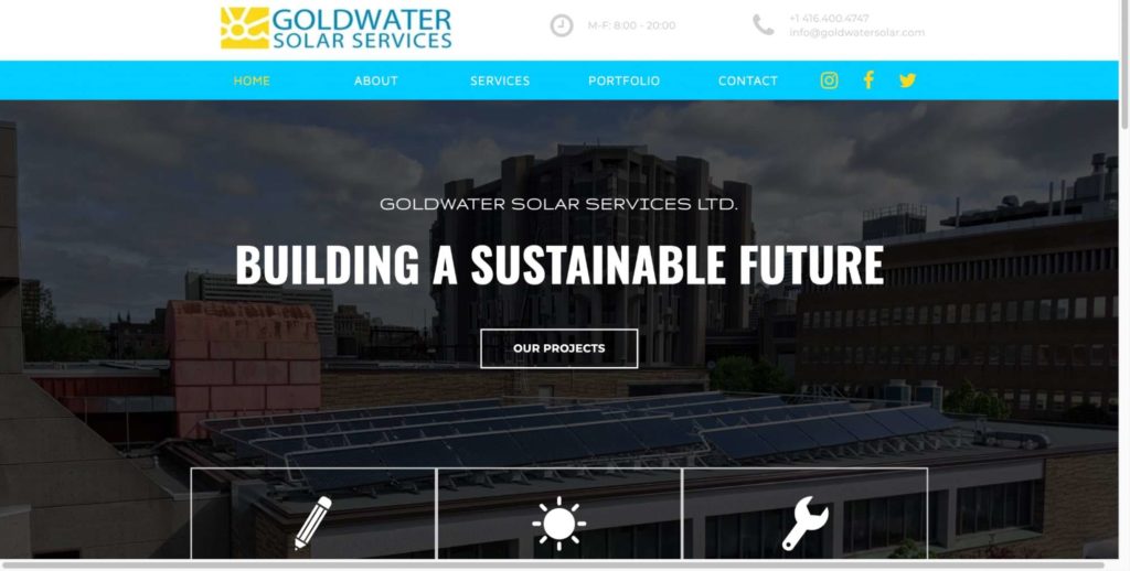 Goldwater Solar Homepage