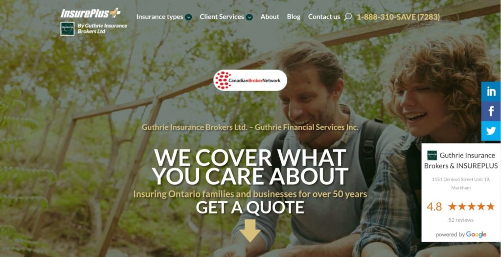 Guthrie Insurance Brokers Homepage