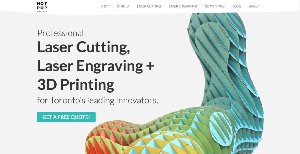 Hot Pop Factory homepage