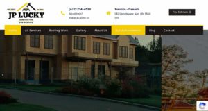 JP Lucky Construction and Roofing Homepage