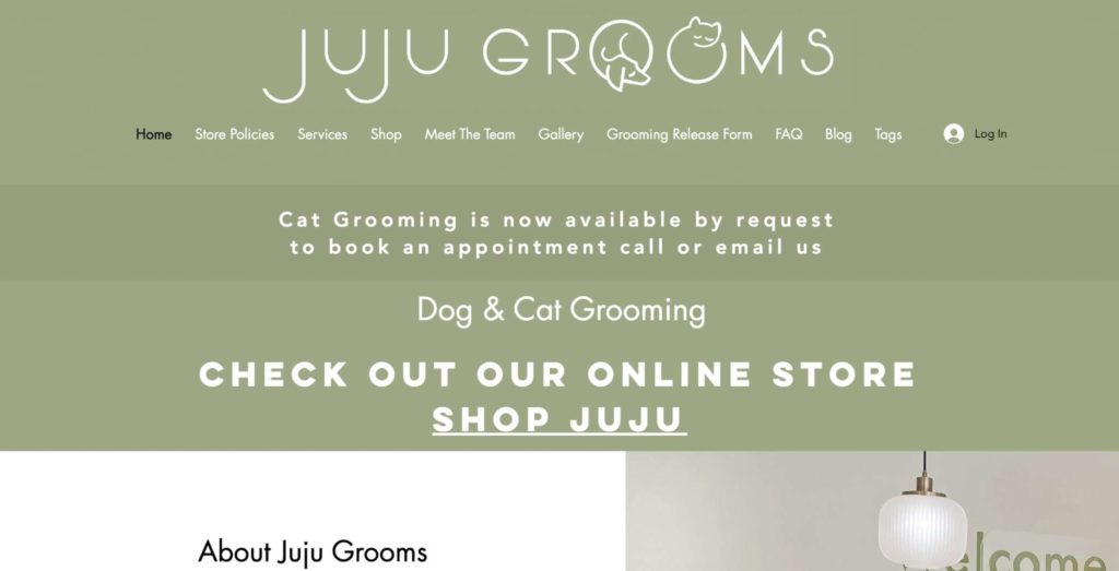 Juju Grooms Homepage