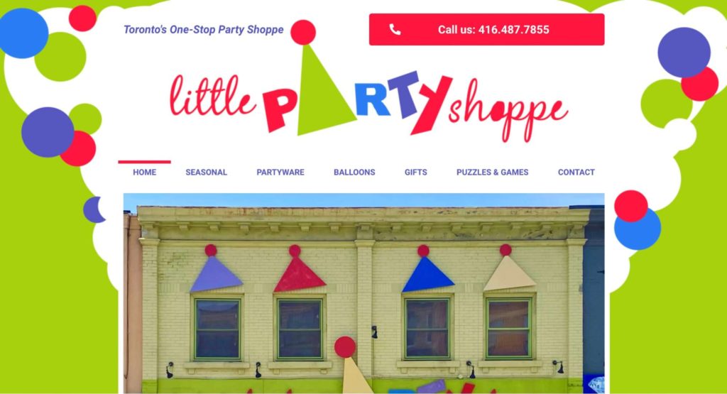 Little Party Shoppe Homepage