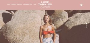 Luxe Tanning + Swimwear homepage