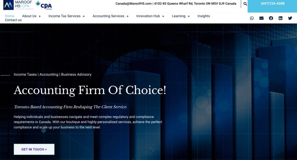 Maroof H. Sabri – Maroof HS CPA Homepage