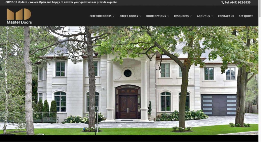 Master Doors Homepage