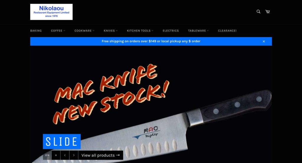 Nikolaou Restaurant homepage