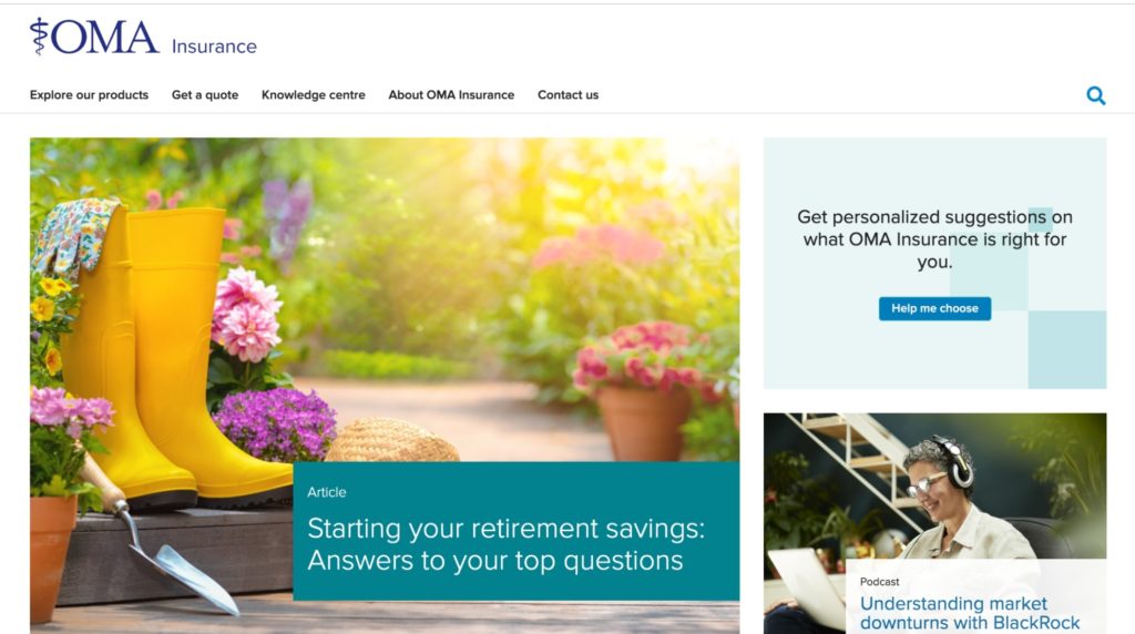 OMA Insurance Homepage