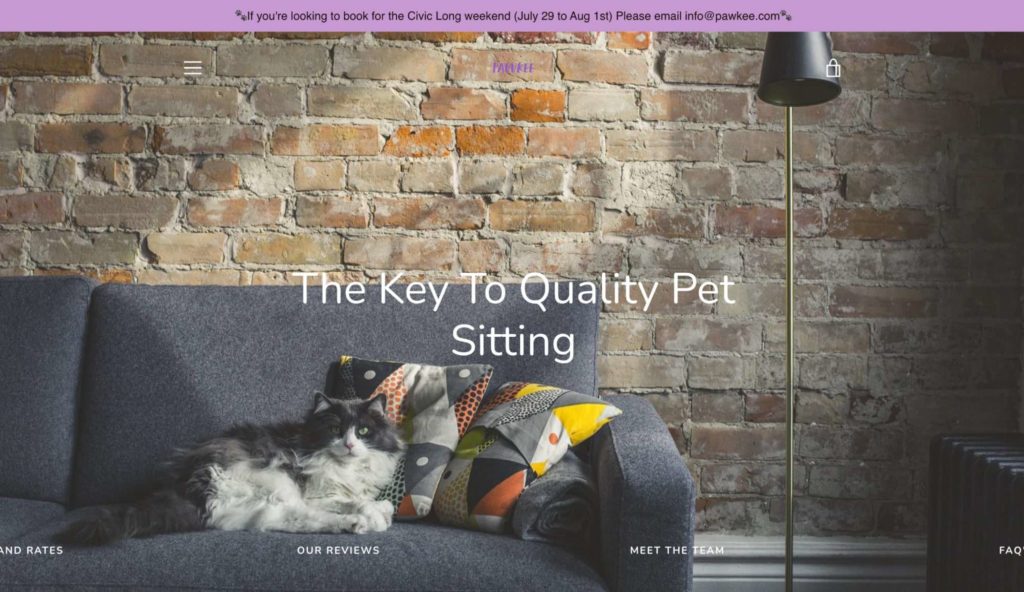 PAWKEE Dog homepage