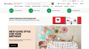 Party City Homepage
