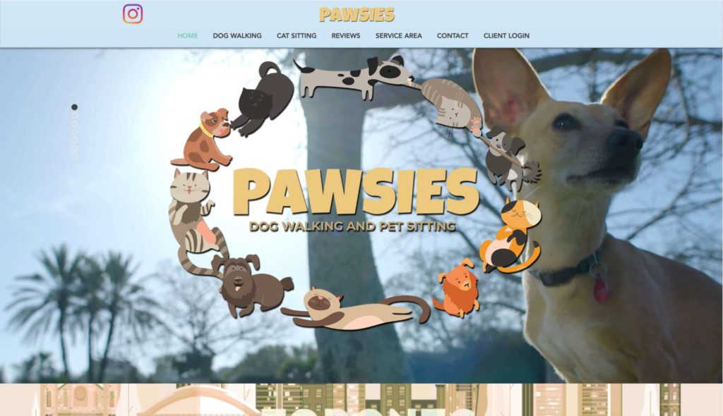 Pawsies homepage