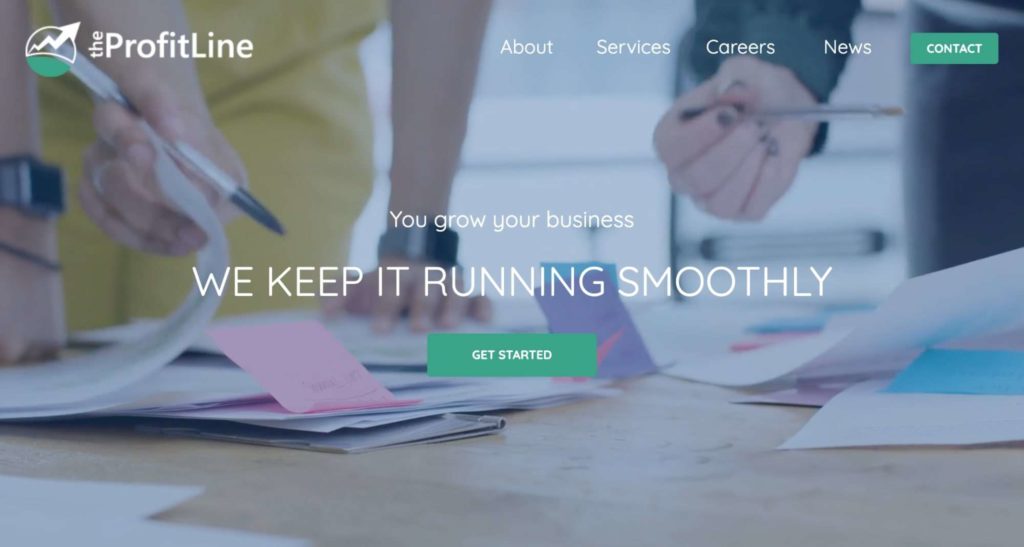 Profit Line homepage