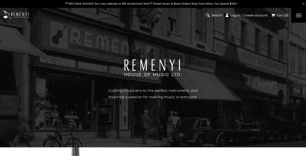 Remenyi House Of Music homepage
