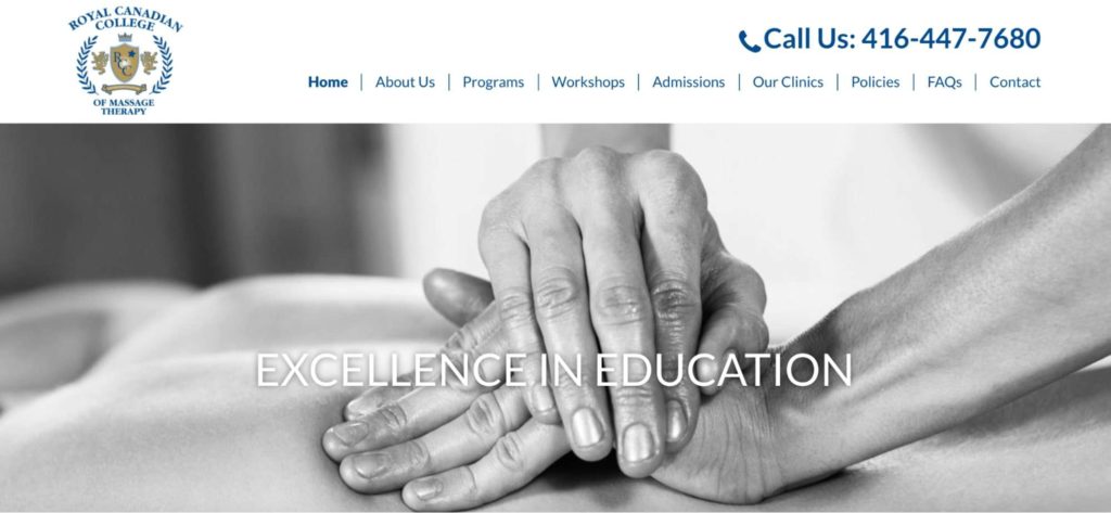Royal Canadian College homepage