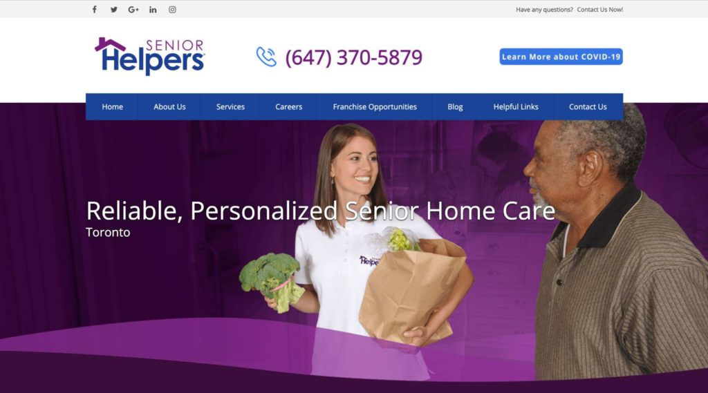 Senior Helpers Homepage