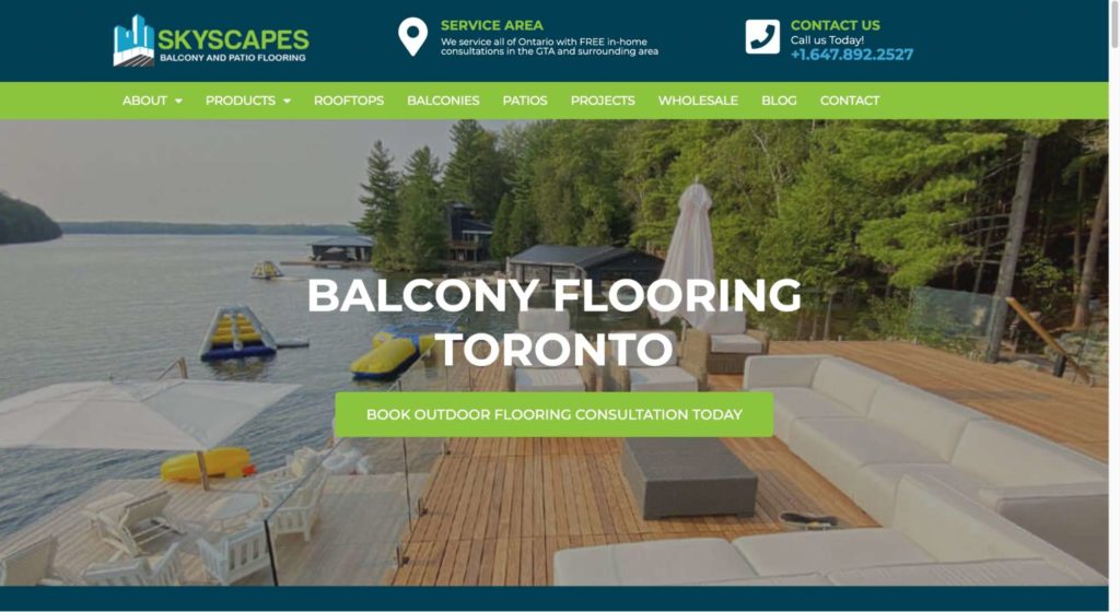 Skyscapes Outdoor Flooring & Decor Homepage