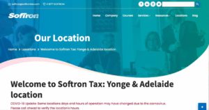 Softron Tax homepage