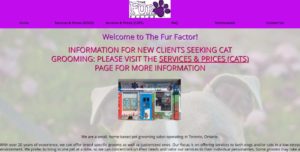 The Fur Factor homepage