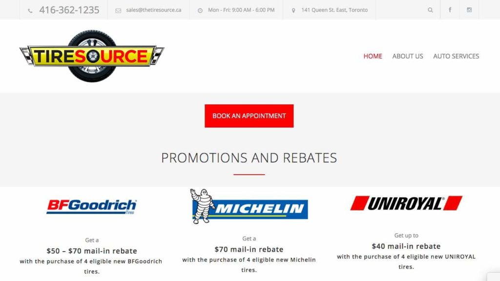Tire Source Homepage