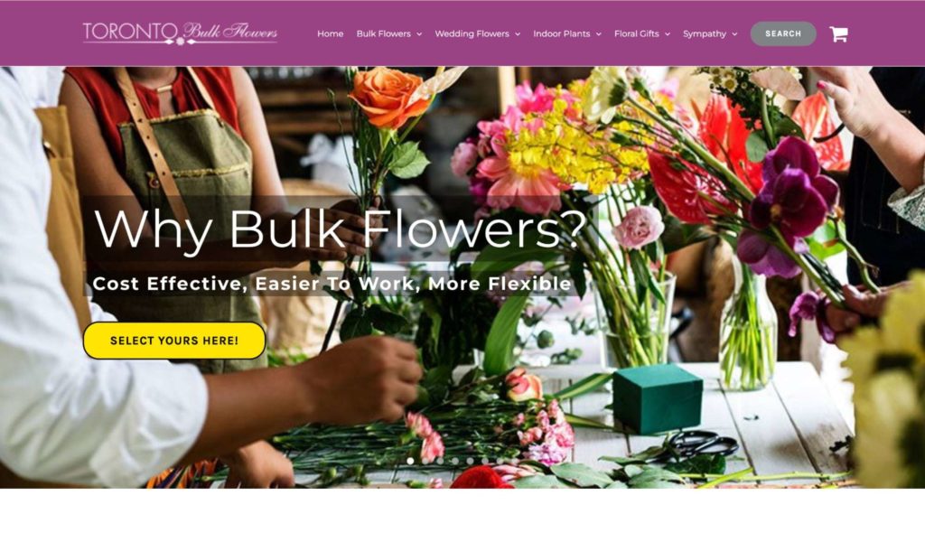 Toronto Bulk Flowers Homepage