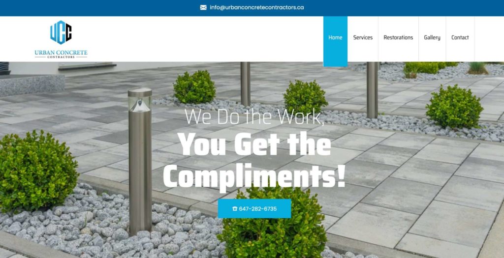 Urban Concrete Contractors Homepage