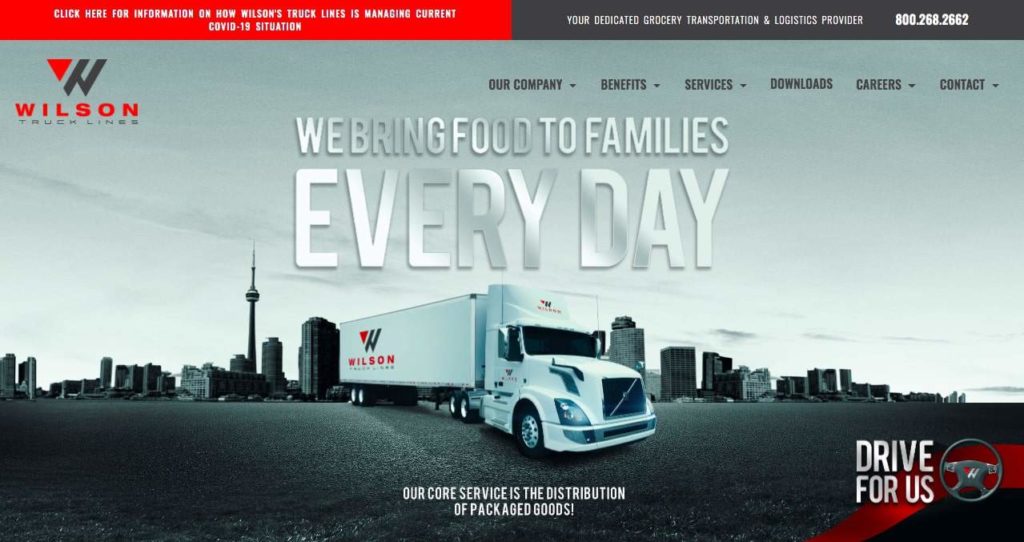 Wilson Truck Lines Homepage