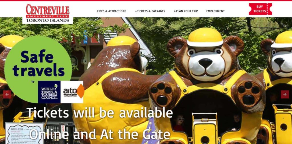 Centreville Amusement Park Homepage