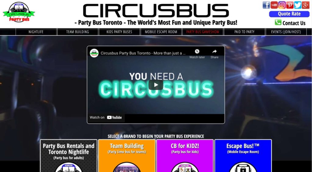 Circusbus Party Bus Toronto