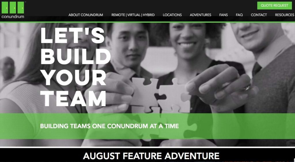 Conundrum Adventures Homepage