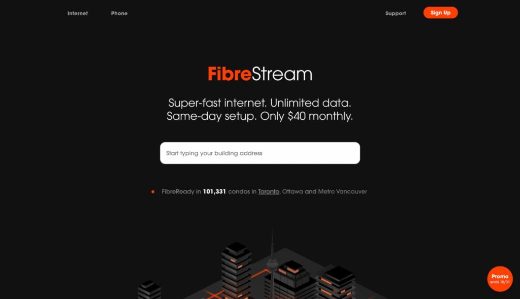 FibreStream Homepage