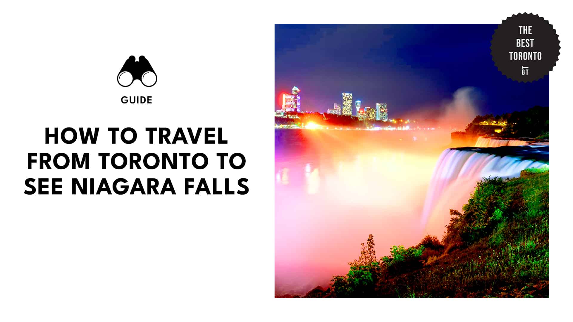 HOW TO TRAVEL FROM TORONTO TO SEE NIAGARA FALLS