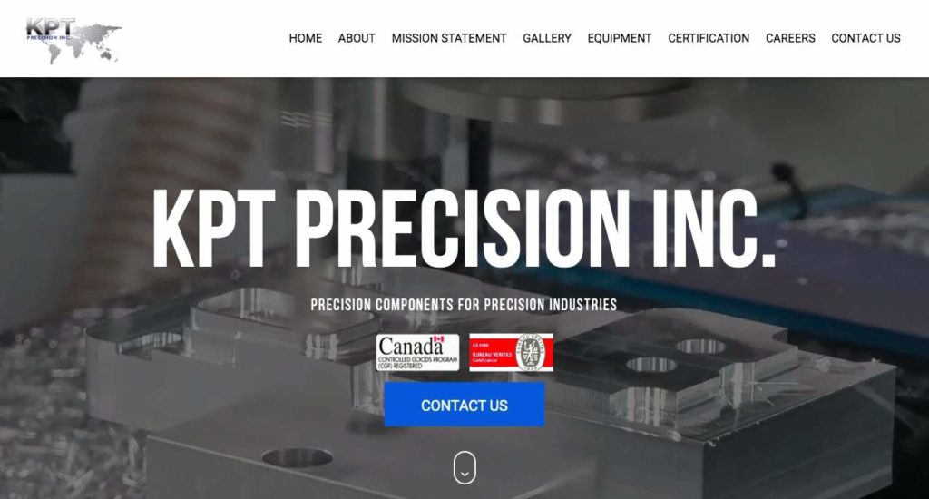 KPT Precision Inc. Homepage