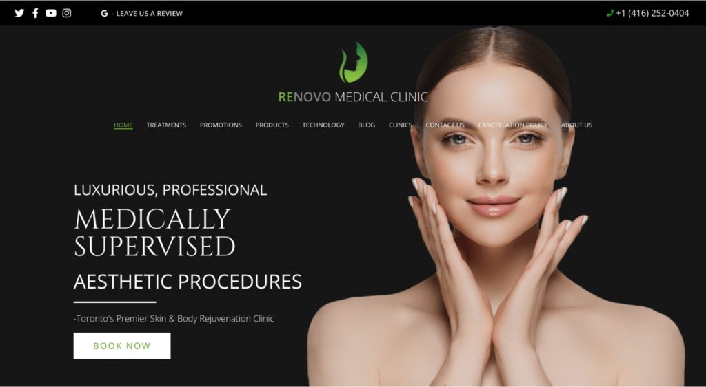 Renovo Medical Clinic Homepage