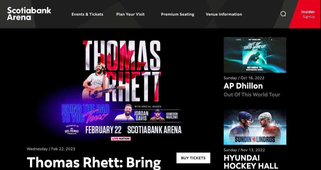 Scotiabank Arena Homepage