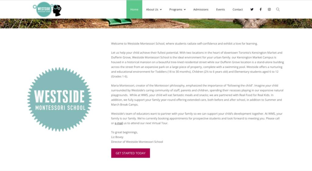 Westside Montessori School Homepage