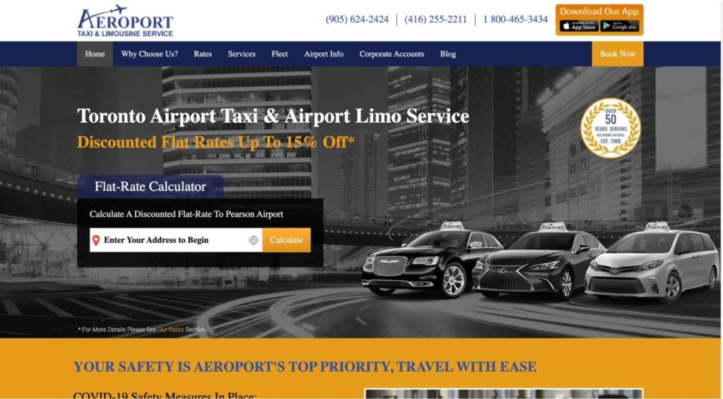 Aeroport Taxi & Limousine Service Homepage