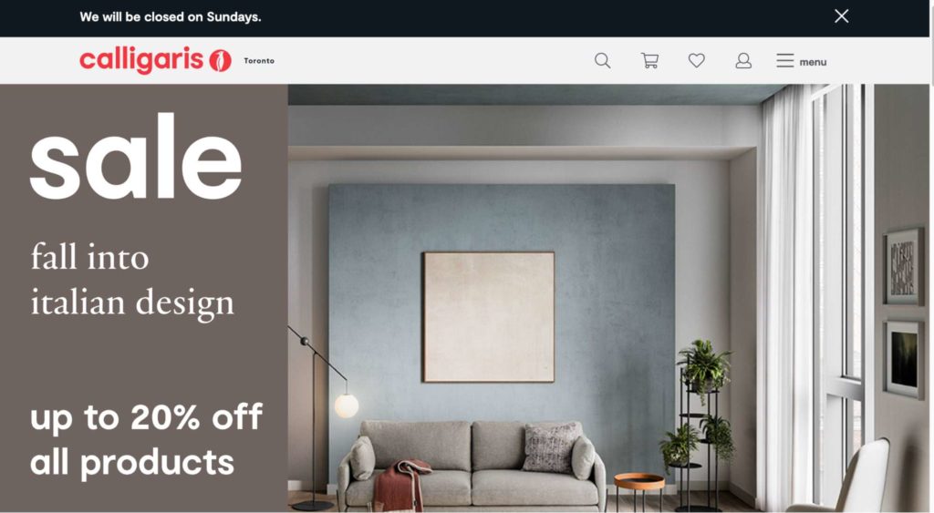 Calligaris Toronto Homepage