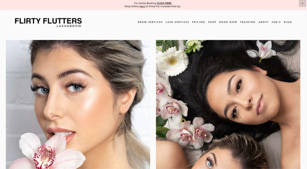 Flirty Flutters Homepage